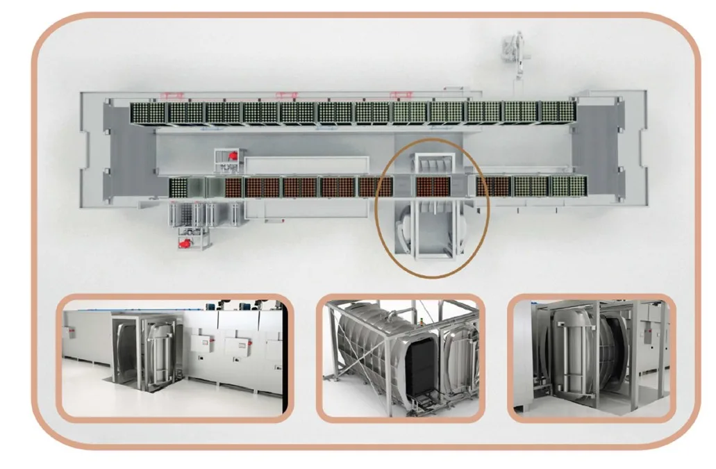 Vakuové chlazení a pečení na vozíky vzor Dijko